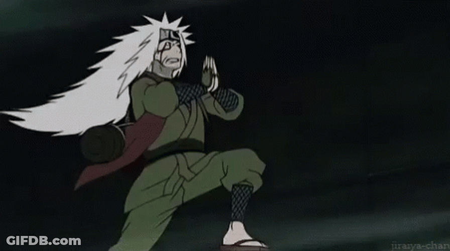 Jiraiya Running In The Field GIF
