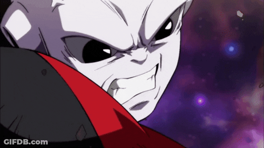 Jiren The Gray Struggling Against Goku Ultra Instinct GIF