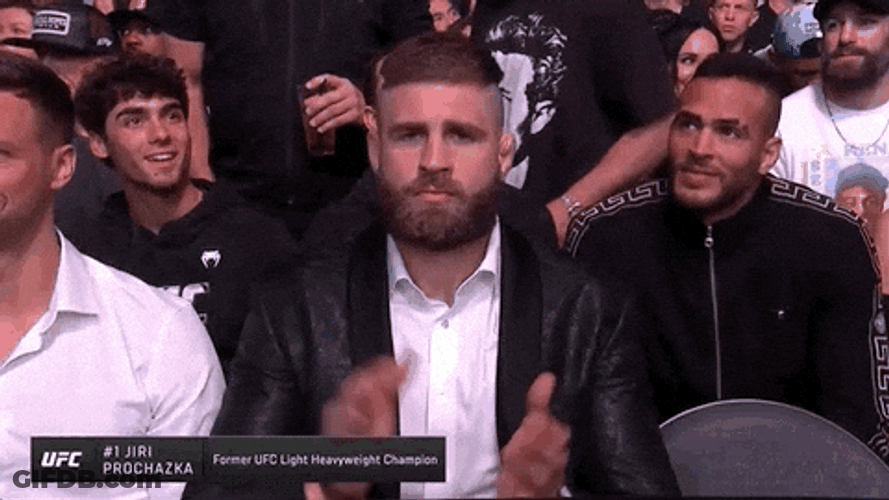 Jiri Prochazka Clapping And Nodding GIF