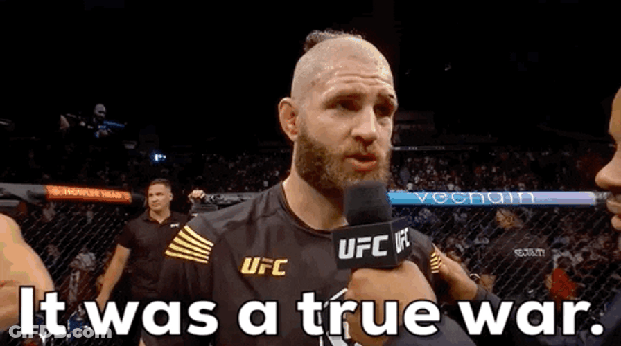 Jiri Prochazka It Was A True War GIF