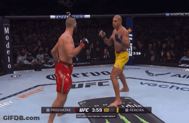 Jiri Prochazka Knocking Down GIF