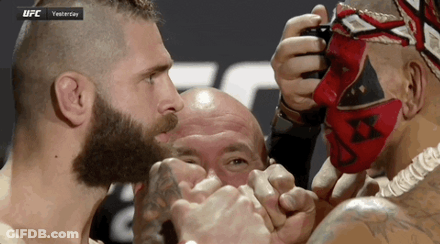 Jiri Prochazka Staring Alex Pereira GIF