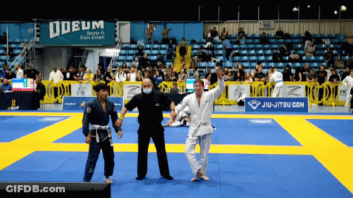 Jiu-Jitsu Tournament In Front Of Odeum Sign GIF