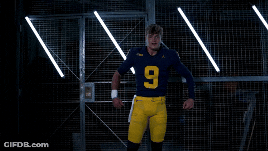 Jj Mccarthy Chest Thumping GIF