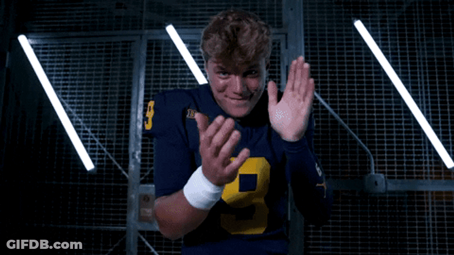 Jj Mccarthy Clapping While Smiling GIF