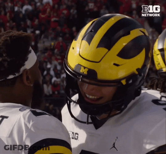 Jj Mccarthy Hugging Teammates GIF