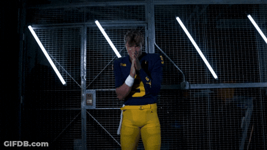Jj Mccarthy Rubbing His Hand GIF