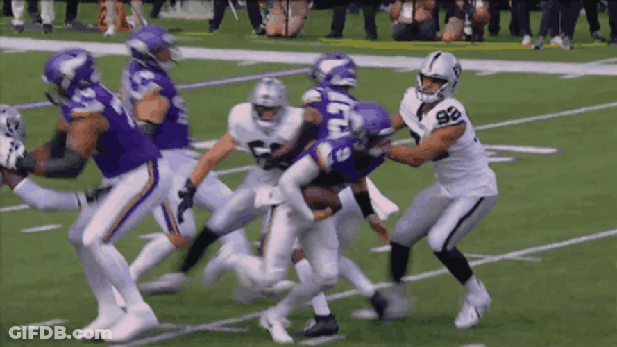 Jj Mccarthy Running Fast GIF