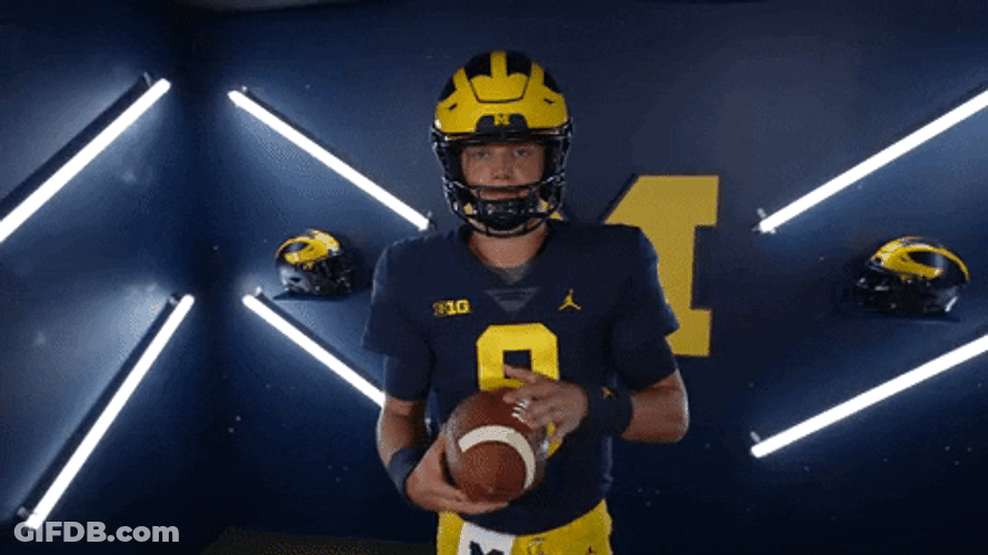 Jj Mccarthy Spinning Football On His Finger GIF