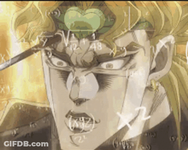 Jjba Dio Brando Confused Thought Anime GIF