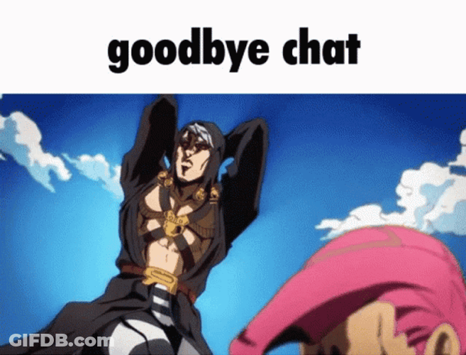 Jjba Goodbye Chat Risotto GIF