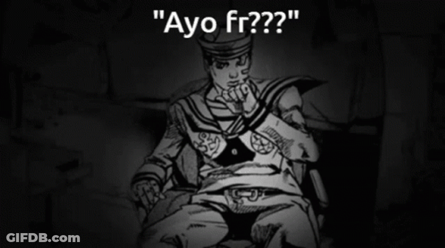 Jjba Josuke Higashikata Black In White Image GIF