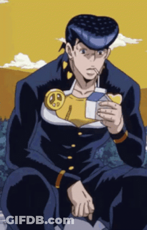Jjba Josuke Higashikata Sip GIF