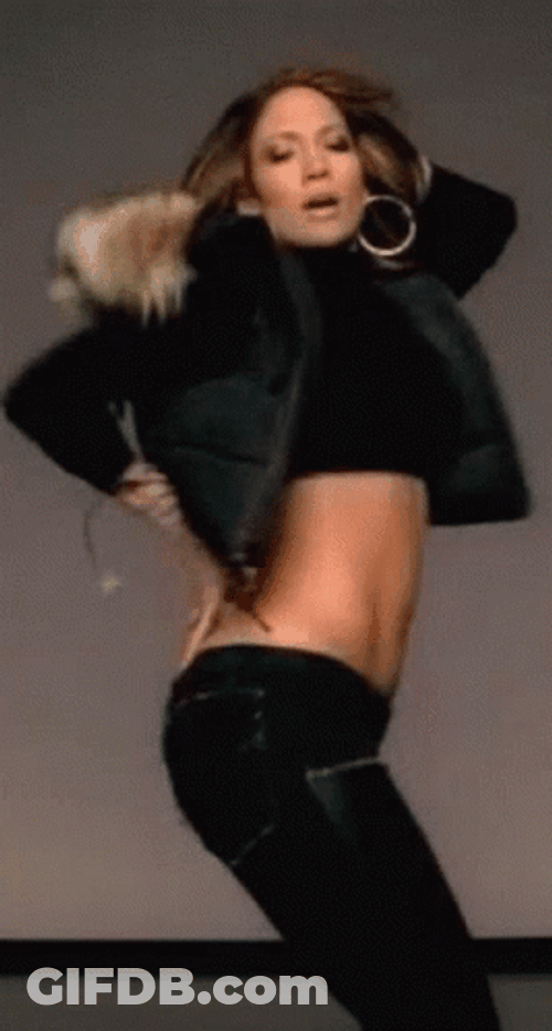 Jlo Showing Abs Dancing GIF