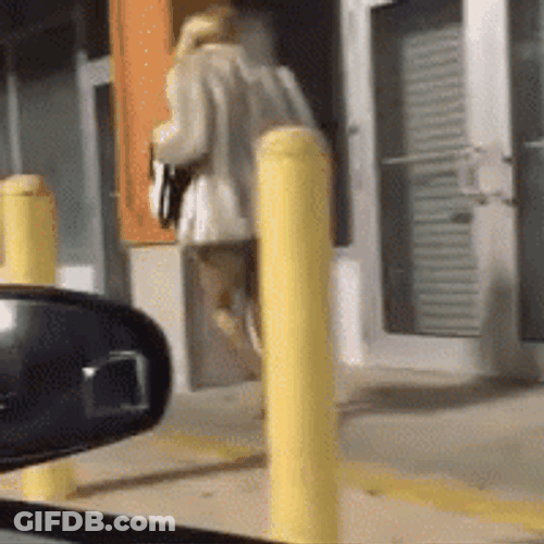Joanne The Scammer Falling Over GIF