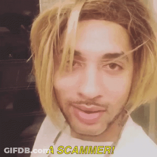 Joanne The Scammer Hair Flip GIF
