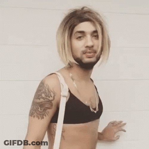 Joanne The Scammer Posing In Lingerie GIF