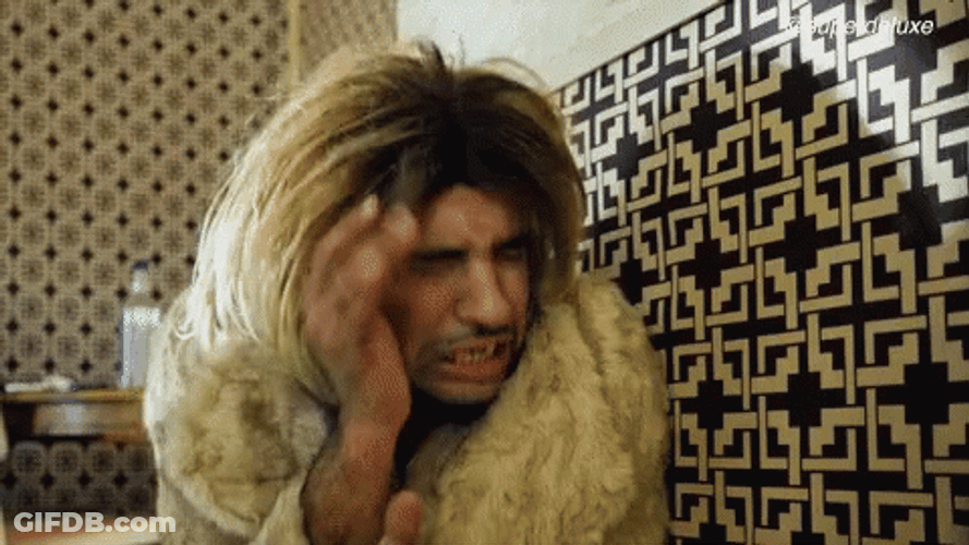 Joanne The Scammer Scared Reaction GIF