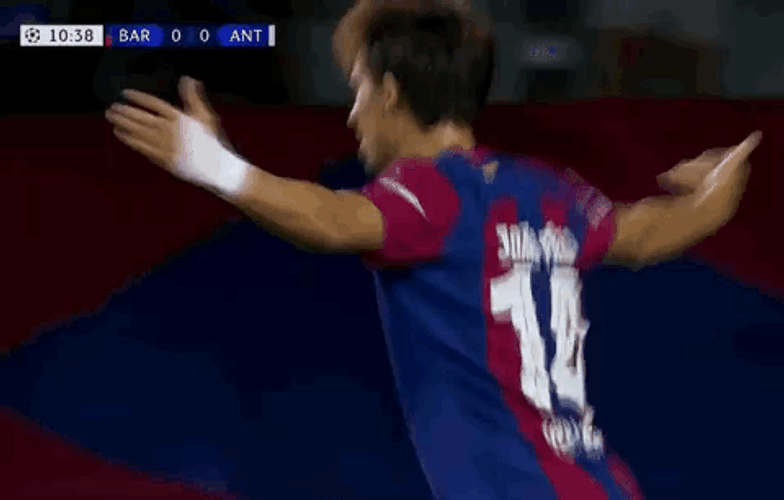 Joao Felix Hug By Teammate GIF