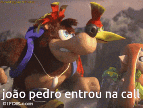 Joao Pedro Entrou Na Call Is Written On The Bottom Of A Cartoon GIF