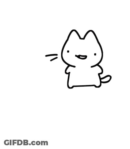 Job Application With Cat Drawing GIF