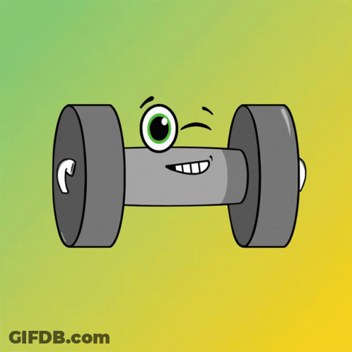 Jockey Gym Logo On Blue Background GIF