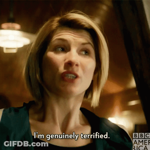 Jodie Whittaker Genuinely Terrified GIF