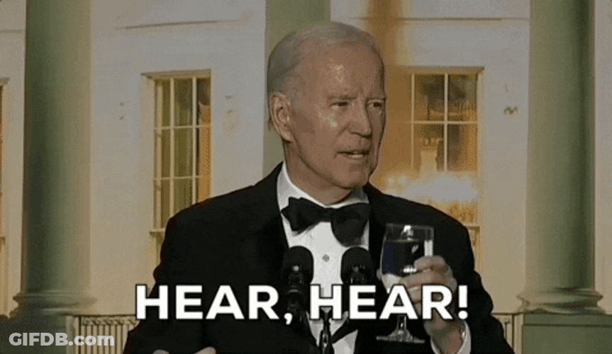 Joe Biden Cheers GIF