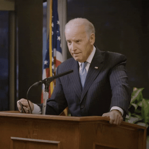 Joe Biden Falling Jump Scare Shot GIF