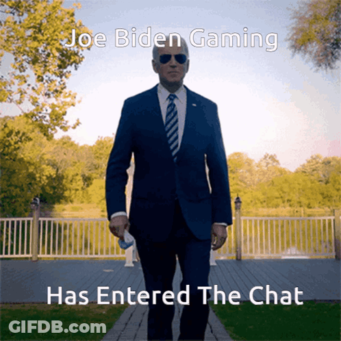 Joe Biden Gaming Has Entered The Chat Meme GIF