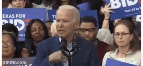 Joe Biden Giving Speech In Front Of Crowd GIF