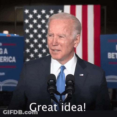 Joe Biden Good Thinking GIF