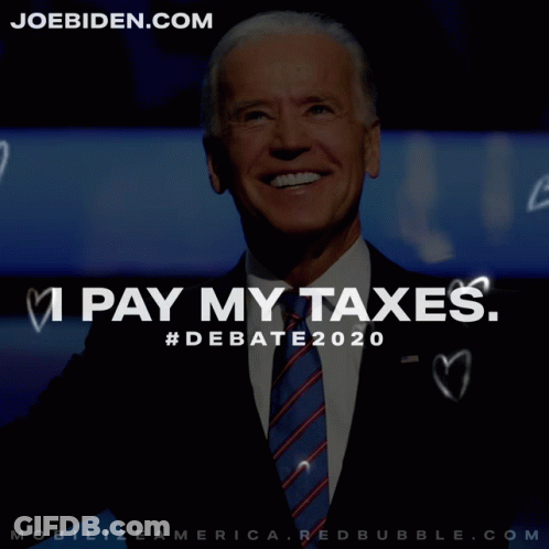 Joe Biden I Pay My Taxes GIF