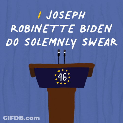 Joe Biden Inauguration Day Oath GIF