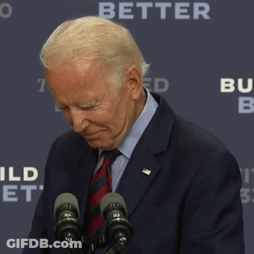 Joe Biden Nodding Senile Moment GIF