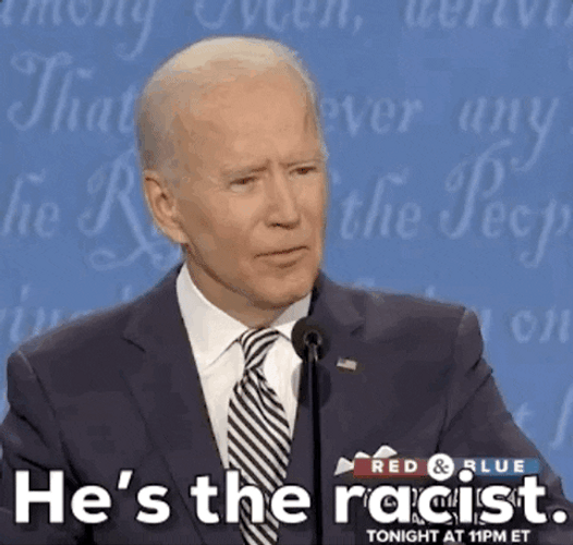 Joe Biden Racist Speech GIF