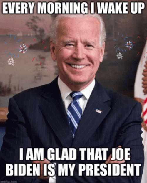 Joe Biden Smiling Poster GIF