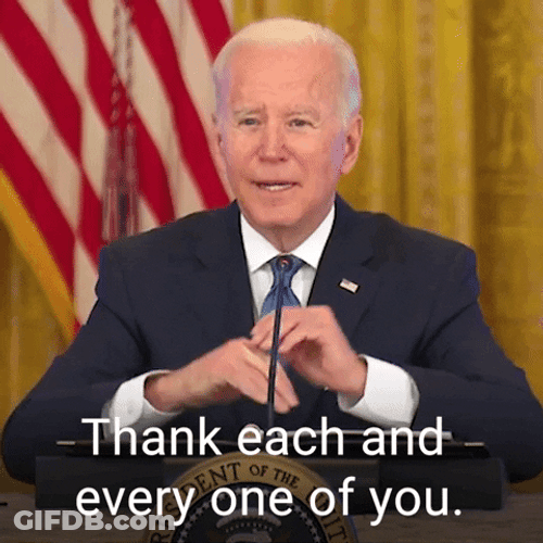 Joe Biden Speech Thank You All GIF