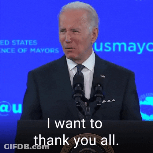 Joe Biden Thank You All Speech GIF