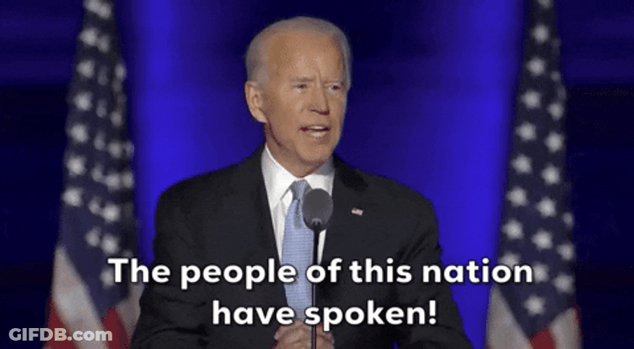 Joe Biden Victory Speech GIF