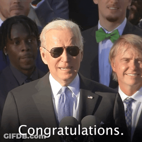 Joe Biden Well Done Congratulations GIF