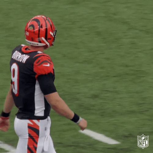 Joe Burrow Happily Walking GIF