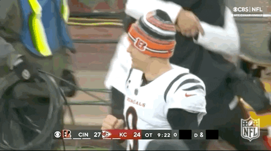 Joe Burrow Hugging Coach GIF