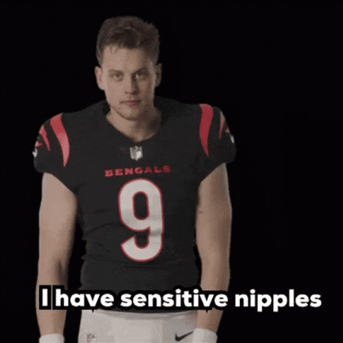 Joe Burrow I Have Sensitive Nipples GIF