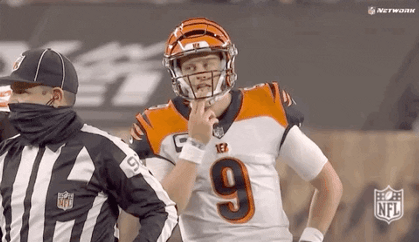 Joe Burrow Licking Fingers GIF