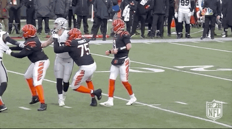 Joe Burrow Looking Around GIF