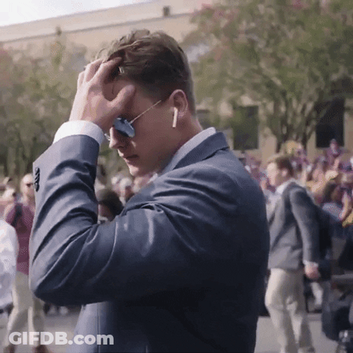 Joe Burrow Player Of Ed Orgeron Wearing Suit GIF