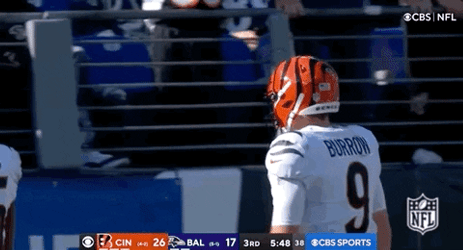 Joe Burrow Pointing Fans GIF