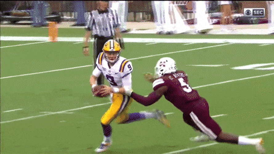 Joe Burrow Pulling Funny Moment GIF