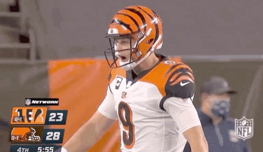 Joe Burrow Punched His Chest GIF